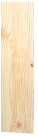 Core Products Pine Shelf Board Unit Unfinished, 25cm x 105cm Pre-Sanded Solid Wood for Painting, Staining, Varnishing, DIY, 1.5cm Thick Chunky