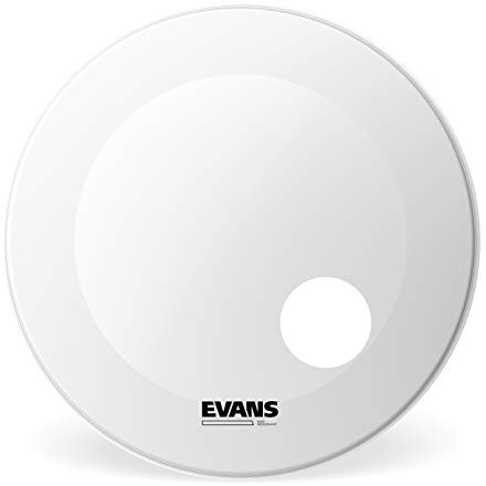 Evans BD26RGCW Resonanzfell für Bassdrum 66 cm (26 Zoll) Loch 12,7 cm (5 Zoll) weiß