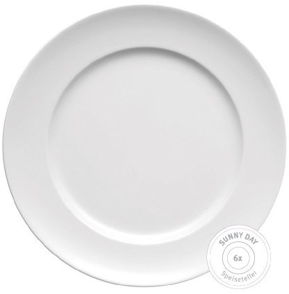 Thomas 10850-800001-28252 Set 6 Speiseteller Sunny Day Weiss