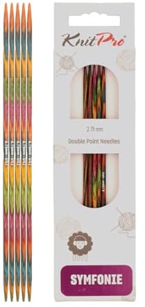 KnitPro Symfonie Double Pointed Needles 8 (20cm) | 2.75mm