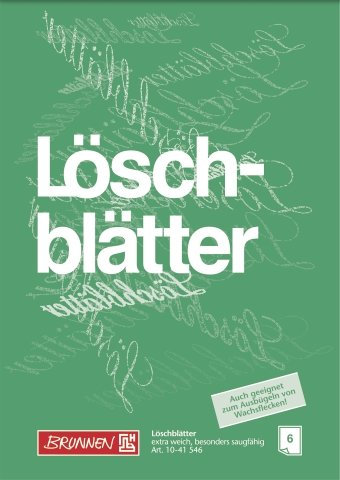 10X BRUNNEN Löschblattblock A4 6Bl