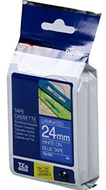 Brother original - Brother P-Touch P 750 Series (TZE-555) - P-Touch Farbband white blue - 24mm x 8m
