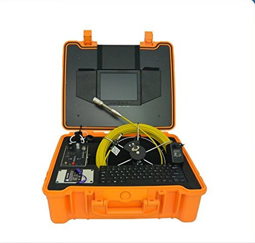 GOWE 50m Fiberglass Push Rod Cable Inspection Camera for Sewer Drain Pipe Sensor Size:1/4; Horizontal Resolution:420TVL; Signal System:NTSC
