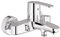 Grohe Wannenarmatur Wave Cosmopolitan, 23209000, Einhandmischer für Wanne mit Mengenbegrenzung, Rückflussverhinderer, SilkMove Keramikkartusche, StarLight Oberfläche, Chrom, 09612 6