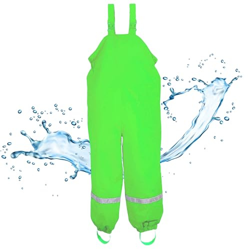 BMS® Schneehose gefüttert für Kinder, ideale Winter- und Ski-Hose, 100% wasserdicht, besonders atmungsaktiv Dank SoftLan, Wattierung, Oeko-Tex, strapazierfähig, langlebig für Mädchen, Jungen