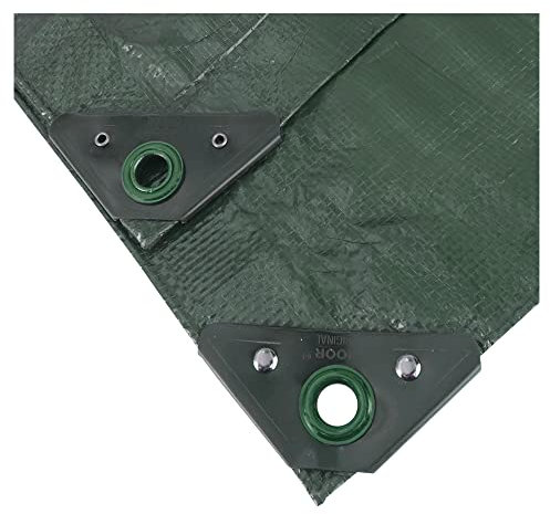NOOR Abdeckplane Profi 140g/m² 3 x 4m in grün I Gewebeplane mit Ösen I UV-resistenter Stoff I Regenplane wasserdicht für den Garten I Schutz vor Wind, Wetter, Schmutz und Feuchtigkeit