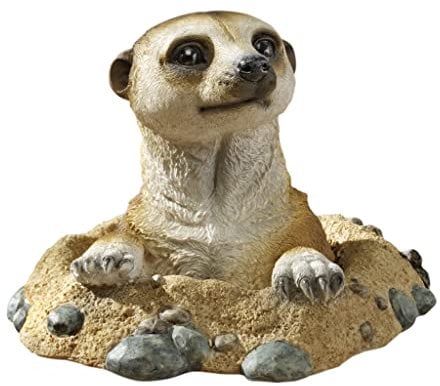 Design Toscano QL57081 Statues de Kalahari Meerkat Hors du puits Multicolore 21,5 x 25,5 x 16,5 cm