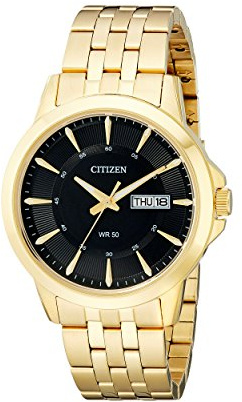 Citizen Quartz Mens Watch, Stainless Steel, Classic, Gold-Tone (Model: BF2013-56E)