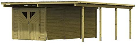 KARIBU. Doppelcarport ECO 2 mit grossem Abstellraum