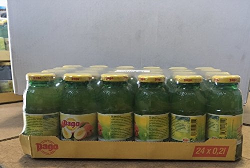 Pago jus de pêche cl 20 x 24 bouteilles de verre à base de jus de fruit