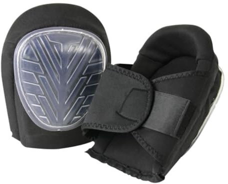 Perel Ergonomische Knieprotektoren mit Gel und rutschfester Außenschale, flexible Passform, mit Klettverschluss