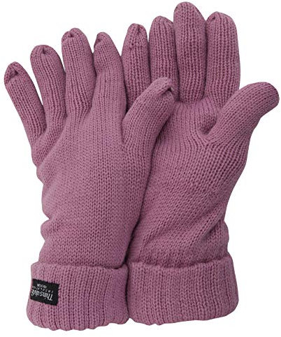 Floso® Damen Thinsulate Strickhandschuhe (Einheitsgröße) (Pink)