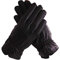Eye Catch - Sophia Damen Lederhandschuhe mit Fell an den Handgelenken Schwarz One Size