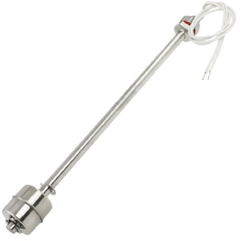sourcing map Schwimmerschalter für Wasserpumpe Schwimmbad Gartenteich Flüssigkeitsstand Sensor M11 240mm Länge Edelstahl