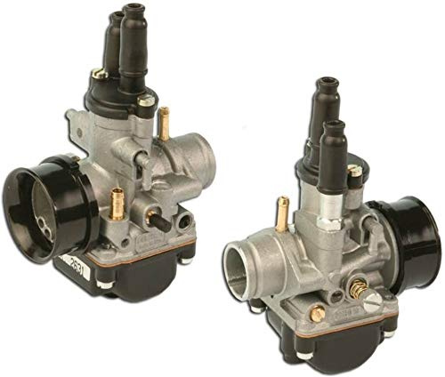 One by Camamoto cod.77110219 carburatore dell'orto (phbg19) (2631) Completo di Attacco Miscelatore depressione e Aria Manuale Compatibile con Booster/Nitro / am6 per Motori minarelli ad Aria Manuale