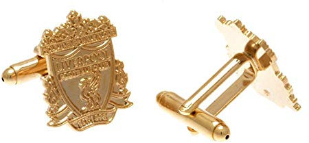 Liverpool F.C. Vergoldete Manschettenknöpfe, offizielles Lizenzprodukt
