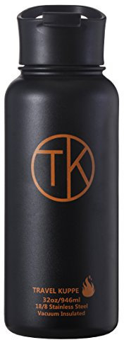 TK Fire (950 ml) Travel Kuppe – Botella de Acero Inoxidable Aislada al Vacío con Tapa para Sorber Café – Conserva las Bebidas Calientes o Frías por Hasta 48 Horas – Termo de Pared Doble