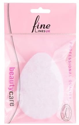 Fine Lines - Exfoliating Face Scrub Sponge | Face Scrubber Tear Drop Sponge | Face Shower Sponge for Cleansing, Ideal Before Makeup | Travel Face Wash Exfoliating Sponge for Women and Men