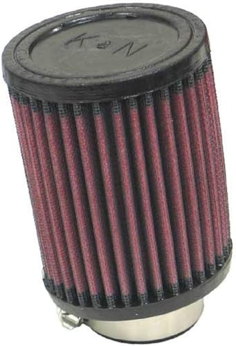K&N Universeller Klemm-Lufteinlassfilter: Hochleistung, Premium, waschbar, Ersatzluftfilter: Flanschdurchmesser: 1,75 Zoll, Filterhöhe: 4,5 Zoll, Flanschlänge: 1 Zoll, Form: Rund, RU-1030, Schwarz | 45mm Flansch, 10 Grad Winkel, 89mm Außendurchmesser, 114mm Höhe (RU-1030)