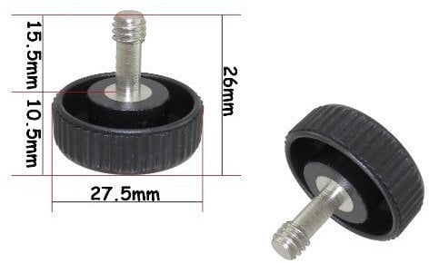 Desmond 2 x Long Screw 1/4 Camera Body / Tripod / Bracket Male & Female Threads