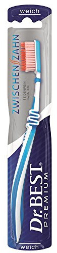 Dr Best Premium Zahnbürste Zwischenzahn Weich Blau (1 Stck)