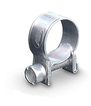 2 Pack - 7mm > 9mm Mini Stainless Steel Fuel Line Hose Clamps