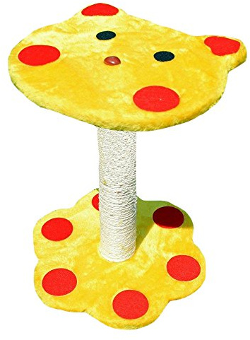 PJ Pet Products Cat Scratcher with Resting Platform | Scratching Surface, Raised Resting Platform, Helps Protect Furniture, Durable Construction, Suitable for Indoor Cats