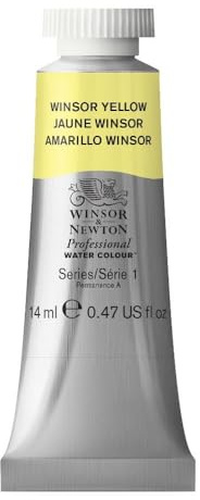 Winsor & Newton Artists' Water Colour Paint 14ml Tube - Winsor Yellow