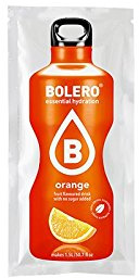 DOPPELPACKUNG Orange Bolero Instant Getränkepulver 2 x 9g pro Packung für MINDESTENS 3,0 Liter Limo ZUCKERFREI
