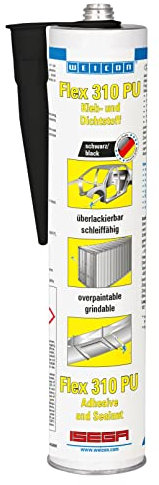 WEICON Flex 310 PU 300 ml schwarz – Montagekleber & Dichtstoff für Holz, Metall, UVM