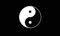 flaggenmeer® Flagge Yin und Yang schwarz 80 g/m² ca. 90 x 150 cm