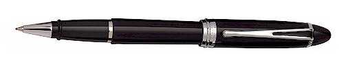 00722 AURORA B72/C IPSILON Deluxe Black Rollerball Pen W/Chrome Trim