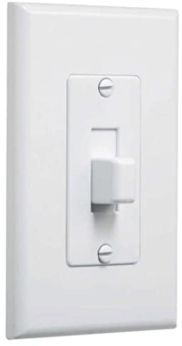 TayMac MW2570W Masque 1-Gang Decorator Style Toggle Switch Cover-Up Wall Plate, 5-Pack, White