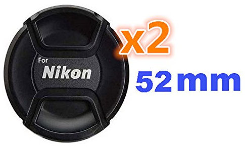 2X Bouchon (Cache Objectif) de Remplacement 52mm, pour Nikon coolpix P100/L120