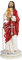CB Jesus Christus mit Kelch Kommunion Rosenkranz Halter Kunstharz Statue, 20,3 cm