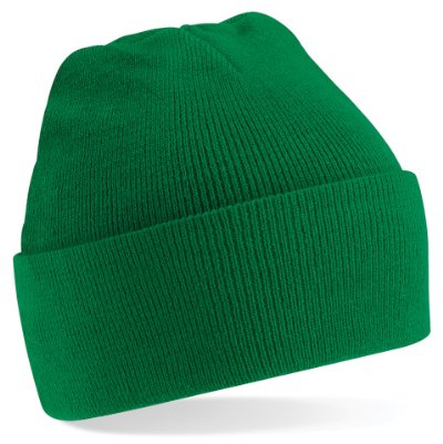 Beechfield Unisex Turn-up Beanie (Kelly Green) Baseball Cap, Green (Kelly Green), One Size