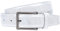 LINDENMANN Leder-Gürtel Herren 30mm breit, Gürtel Herren Vollrindleder weiß, Größe/Size:95