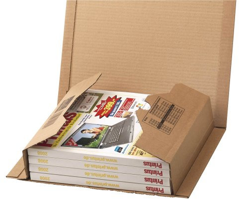 ColomPac CP020.08 Flexible Wickelverpackung aus Wellpappe, 302 x 215 x 80 mm, braun