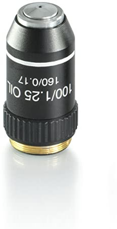 KERN Optics Achromatisches Objektiv für Mikroskope, Schwarz, 100x Vergrößerung, 0.07 mm Arbeitsabstand