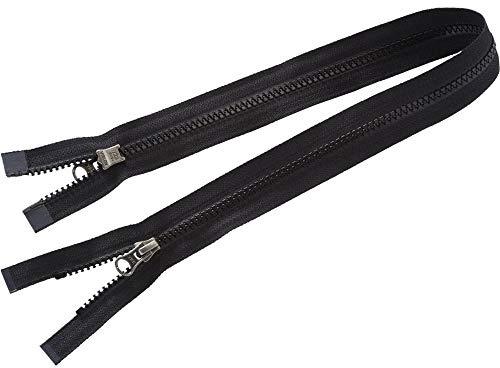 Ykk Unisex – Erwachsene Reißverschluss-107920 Reißverschluss, schwarz, One Size