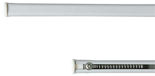 Corredocasa Coppia Bastoncini con molla interna - Bacchettine a pressione per tende estensibili da 30 a 40 cm. - Bacchette in Alluminio colore Bianco
