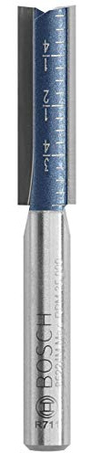 Bosch 85224MC 5/16-Inch x 1-Inch Carbide-Tipped Double Flute Straight Router Bit by Bosch