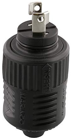 Scotty Depthpower Marinco #2127 Elektrischer Stecker, Schwarz, klein