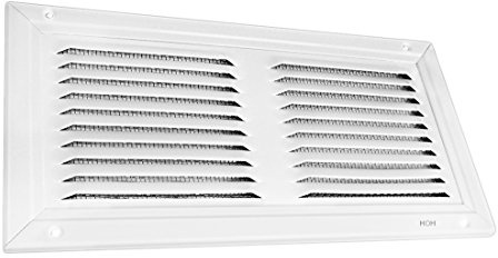 Lüftungsgitter LG 3015 MGSW Lamellengitter Weiß 300 x 150 Zuluft Abluftgitter