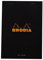 Rhodia 160009C - Schreibblock / Notizblock geheftet No.16 DIN A5 21x14,8 cm, 80 Blätter blanko 80g, abtrennbar und mikroperforiert, mit Kartonrücken, Schwarz, 1 Stück