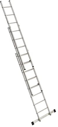 Alu-Schiebeleiter 3-teilig 3x8 Sprossen