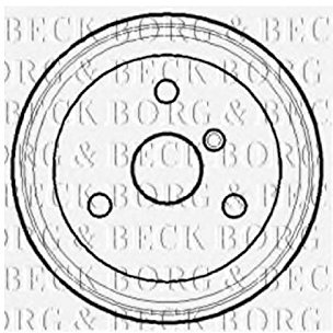 Borg & Beck BBR7118 Rear Brake Drum To Fit MCC Smart Car 98-