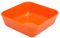 Harfield Small Orange Square Dishes Bowls (Pack of 4) Reusable Virtually Unbreakable Polycarbonate