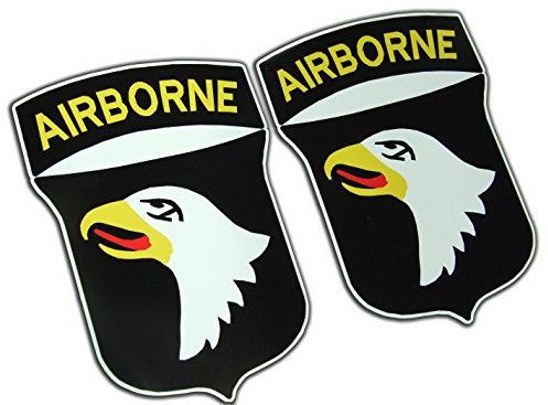 101st Airborne Screaming Eagles Aufkleber, Logo des US-Militärs, PVC, 6 Aufkleber