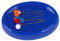 Nähwelt Flach Magnet-Nadelkissen mit 10 feinen Stecknadeln blau